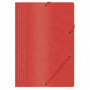 Teczka z gumką OFFICE PRODUCTS, preszpan, A4, 390gsm, 3-skrz., czerwona