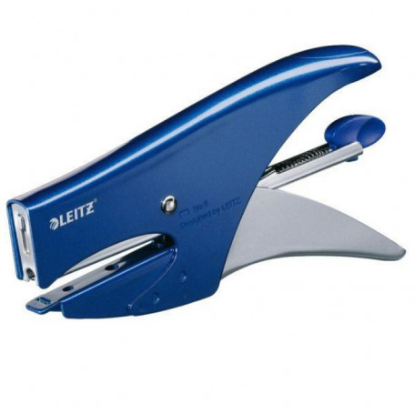 Zszywacz nożycowy mały Leitz, Metaliczny niebieski