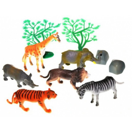 Zabawki dla Dzieci Figurki Zwierzęta Dzikie 6 Zwierząt