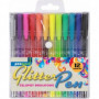 Długopisy Żelowe Brokatowe Zestaw 12 Kolorów