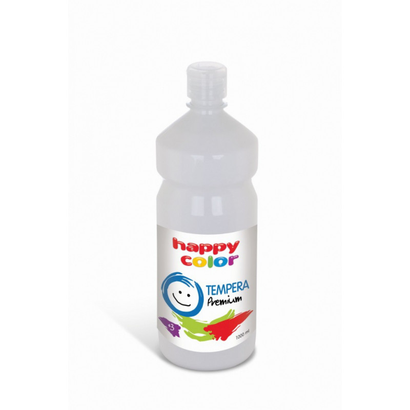 Farba tempera Premium 500ml, biały, Happy Color