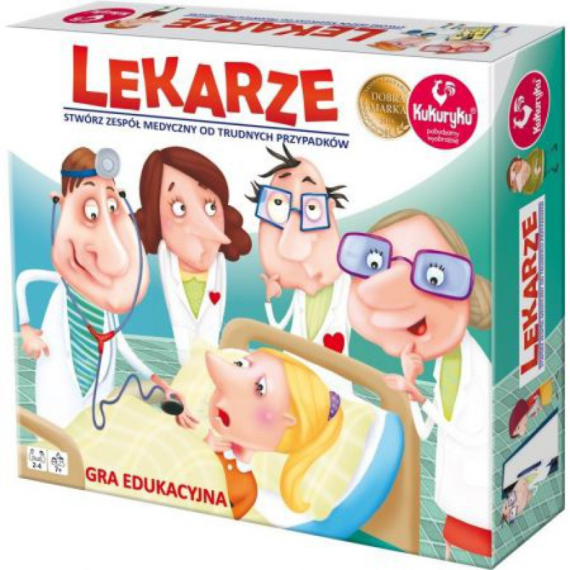Gra Planszowa Edukacyjna Dla Dzieci Gra Planszowa dla Dzieci Lekarze Gra Edukacyjna Adamigo