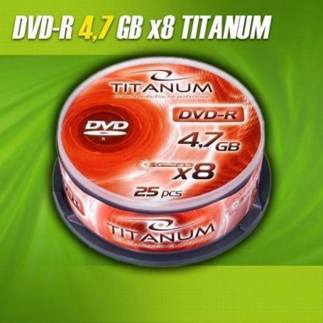 DVD-R TITANUM 4,7GB X8 CAKE BOX 25SZT.