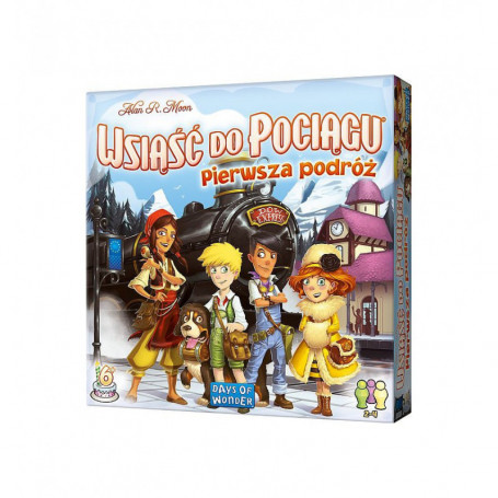 Gra Planszowa dla Dzieci Wsiąść do Pociągu Pierwsza Podróż