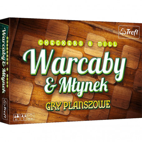 01681 GRA - Warcaby/Młynek klasyczne / Trefl