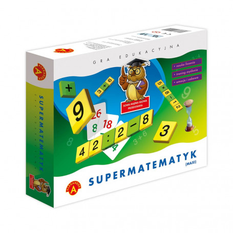 Sowa Mądra Głowa Gra Matematyczna Supermatematyk Maxi