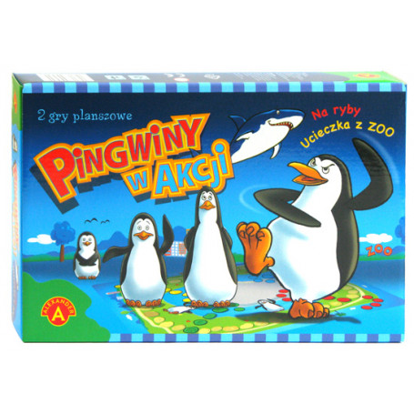 Gry Planszowe dla Dzieci Pingwiny w Akcji/Ucieczka z ZOO