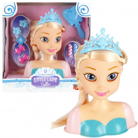 Zabawka dla Dziewczynki Głowa do Stylizacji Księżniczka