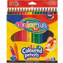 Kredki ołówkowe trójkątne 17,5 cm Jumbo 18 kol + tem. Colorino Kids