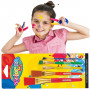 Pędzelki akrylowe Jumbo 5 szt. kolor blister Colorino Kids