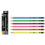 Ołówki GRAFIX FLUO HB pud.12 szt. mix kolorów