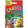 Karty dla Dzieci Gra Karciana Uno Junior Zwierzęta Mattel