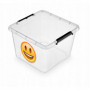 Pojemnik do przechowywania ORPLAST Simple box emotikon, 32l, transparentny