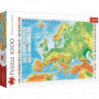Puzzle 1000 - Mapa fizyczna Europy