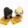 Zabawka dla Dzieci Figurka Pies Buldog Gumowy z Groszkiem