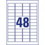 Usuwalne etykiety uniwersalne Avery Zweckform  A4, 30 ark./op., 45,7 x 21,2 mm, białe