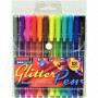 Długopisy Żelowe Brokatowe Zestaw 12 Kolorów