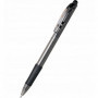 Długopis z gumowym uchytem na wkłady wymienne BKS7E, automatyczny, 10 SZT.,CZARNY