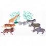 Zabawki dla Dzieci Figurki Zwierzęta Dzikie 6 Zwierząt