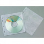 Koperty na 2 płyty CD/DVD Q-CONNECT, do wpinania, 40szt., białe