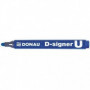 Marker permanentny DONAU D-Signer U, okrągły, 2-4mm (linia), niebieski