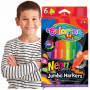 Flamastry Jumbo Neon 6 kol. Colorino Kids