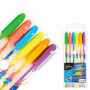 KIDEA Długopisy Żelowe Fluorescencyjnych Zestaw 6 sztuk