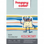 Blok techniczny kolorowy A4, 170g, 10 ark, Happy Color