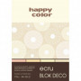 Blok Deco Ecru A4, 170g, 20 ark, 4 kol., Happy Color