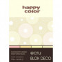 Blok Deco Ecru A4, 170g, 20 ark, 4 kol., Happy Color