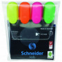 Zestaw zakreślaczy SCHNEIDER Job, 1-5 mm, 4 szt., miks kolorów