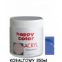 Farba akrylowa 250 ml, kobaltowy, Happy Color
