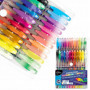 Żelowe Długopisy  Fluorescencyjne Zestaw KIDEA 24 Kolory