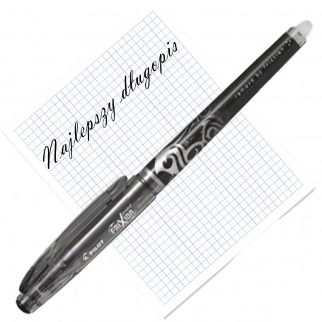 Kolorowy Długopis Ścieralny Cienko Piszący Frixion Czarny