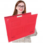 Teczka na dokumenty FLEX wisząca z kartonu A4 czerwona