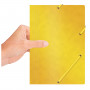 Teczka z gumką OFFICE PRODUCTS, preszpan, A4, 390gsm, 3-skrz., żółta