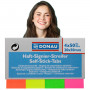 Zakładki indeksujące DONAU, papier, 20x50mm, 4x50 kart., mix kolorów
