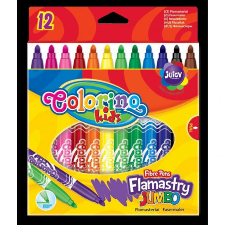 Flamastry Jumbo 12 kol Colorino Kids